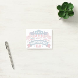 250. Unabhängigkeitstag USA-Flaggen & Feuerwerk Post-it Klebezettel
