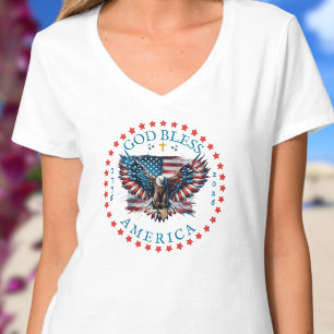 250. US God Bless America Gesegnet ist die Nation T-Shirt