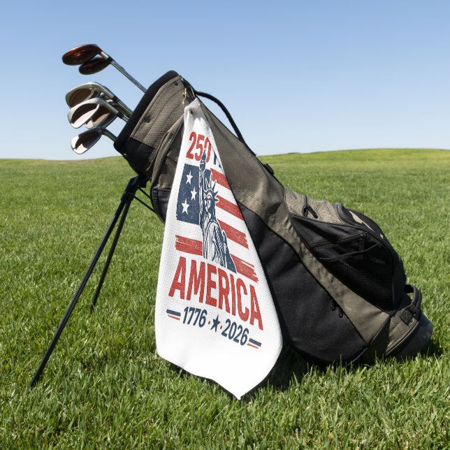250. USA-Jubiläum  Golfhandtuch (Gras)