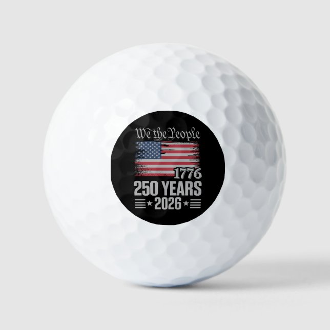 250 Years 1776 2026 250th Birthday 4th Of July Golfball (Vorderseite)
