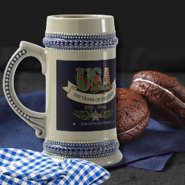 250 Years of Freedom Elegant Patriotic Beer Stein Bierglas
