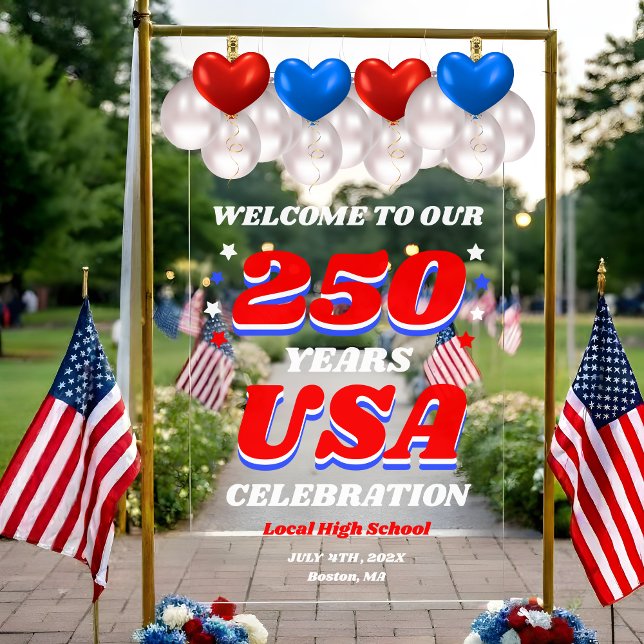 250 Years USA Commemorative Welcome Acrylschild (Von Creator hochgeladen)