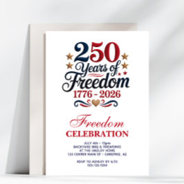 250th American Birthday Party Einladung