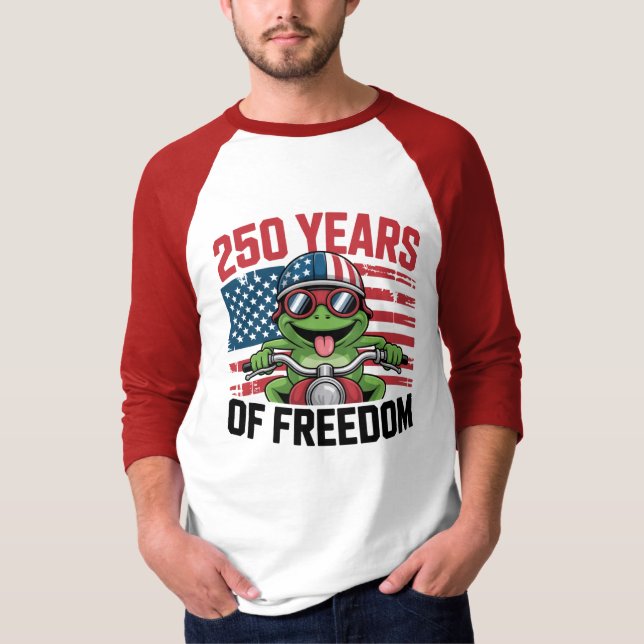 250th American Independence 1776–2026 Patriotic US T-Shirt (Vorderseite)