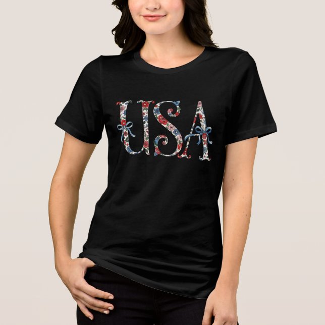 250th American Independence 1776–2026 Patriotic US Tri-Blend Shirt (Vorderseite)