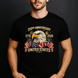 250th Anniversary Eagle USA 1776 2026 Patriotic T-Shirt