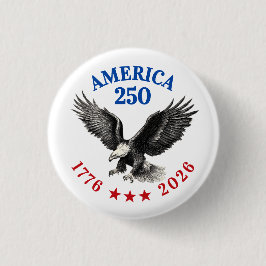 250th Anniversary USA 2026 Bald Eagle Button