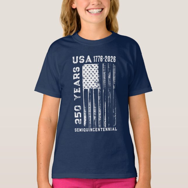 250Th Anniversary USA 4Th Of July T-Shirt (Vorderseite)