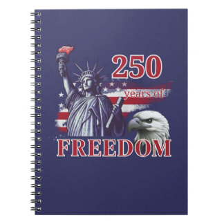 250th Anniversary USA Flag Liberty Eagle Freedom Notizblock
