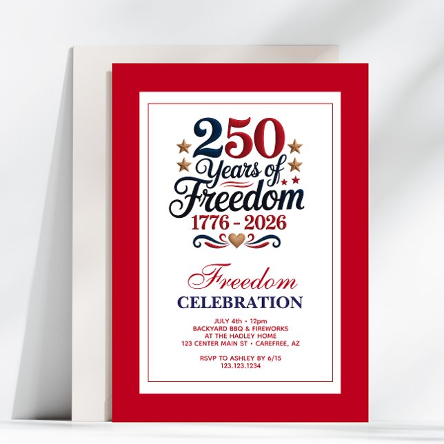 250th Anniversary USA Freedom Party Einladung (Von Creator hochgeladen)