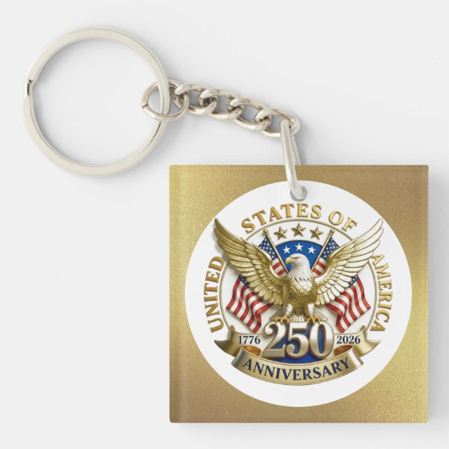 250th Anniversary USA Patriotic | 1776–2026 Schlüsselanhänger (Vorderseite)
