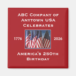 250th Anniversary USA Patriotic Flags Magnet