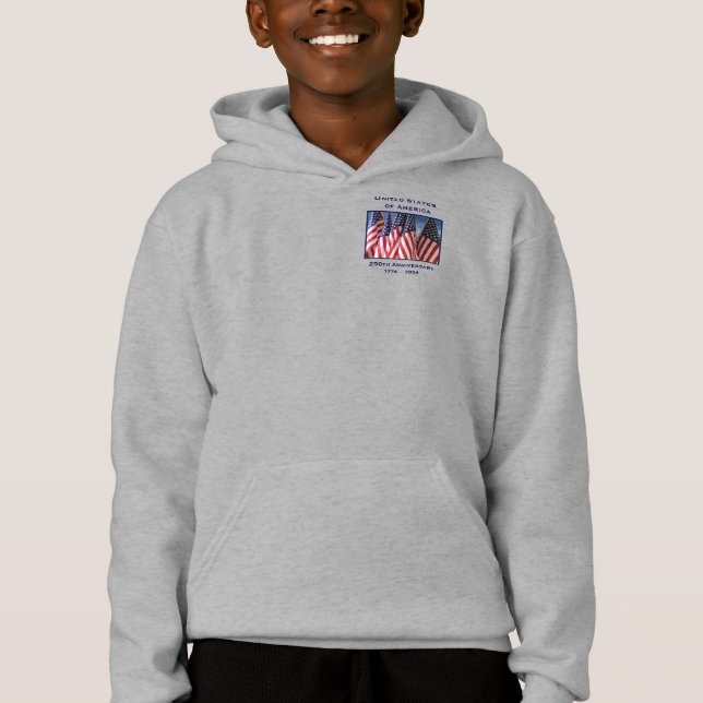 250th Anniversary USA Patriotic Pullover Hoodie (Vorderseite)