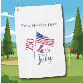 250th July 4th USA Anniversary Golfhandtuch