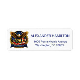 250th USA Anniversary Eagle Emblem Return Address