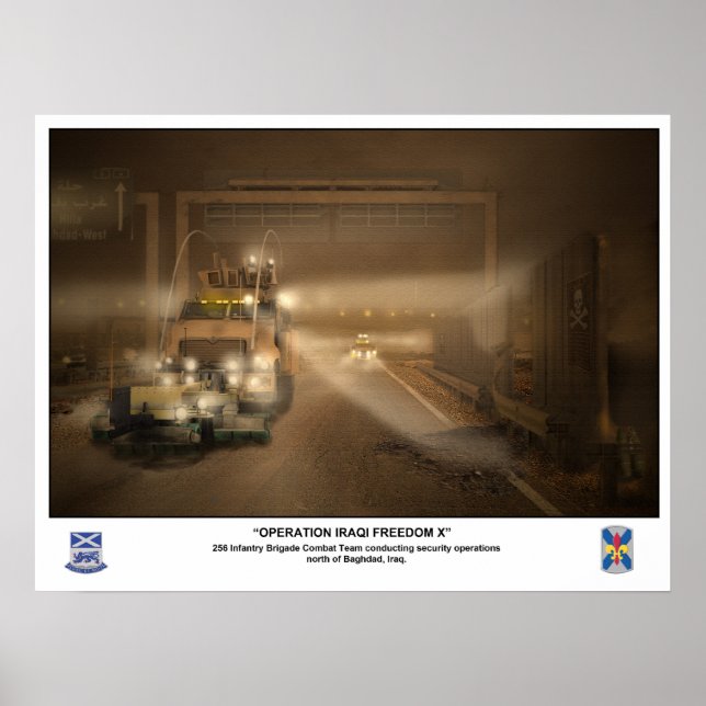 256 Infanterie-Brigade im Irak Poster (Vorne)