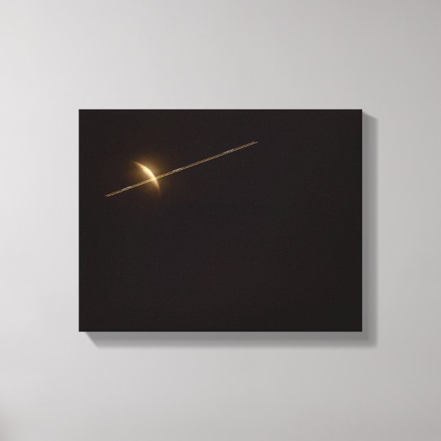 2583-Eclipse of Moon with Jet Leinwanddruck (Vorderseite)