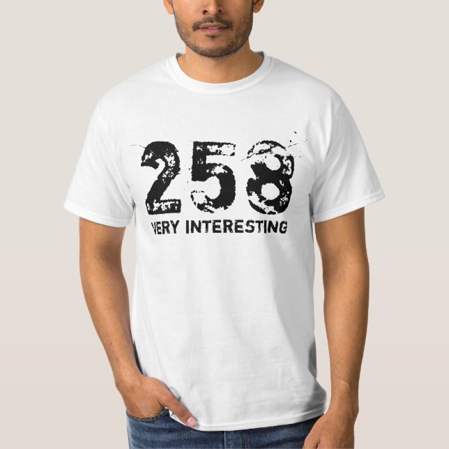 258 - Sehr interessant T-Shirt (Vorderseite)