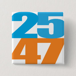 25 47 Blau/Orange Button