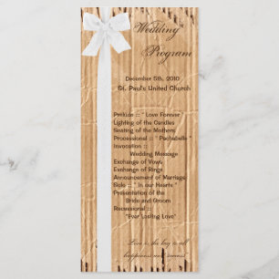 25 4x9 Hochzeitskartentafel Programm