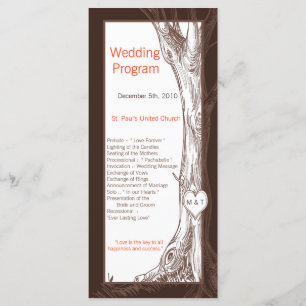 25 4x9 Hochzeitsprogramm Fallbaum Erste Carvings Programm