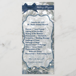 25 4x9 Hochzeitsprogramm Schmetterlinge Eisbrüche  Programm