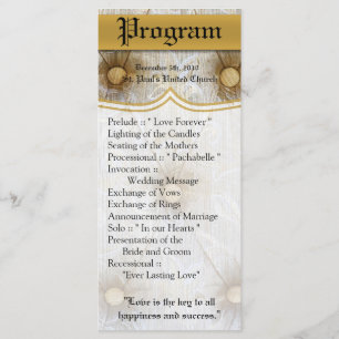 25 4x9 Hochzeitsprogramm Vintag Pintuck Fabric Tay Programm