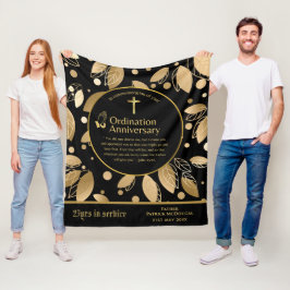 25. 50. JEDES Priesterorden Jubiläum Geschenk Fleecedecke