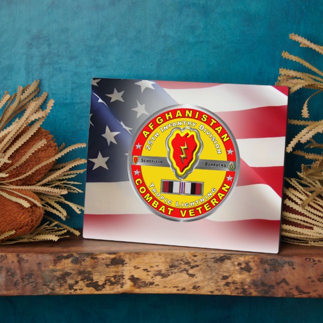 25. Abteilung Infanterie Afghanistan Veteran Fotoplatte (Seite)