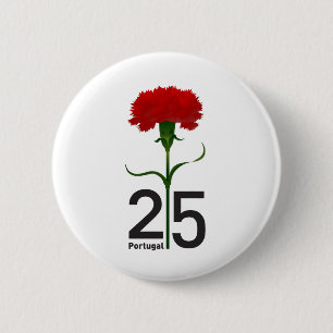 25. April, die Revolution der Nation, Portugal Button