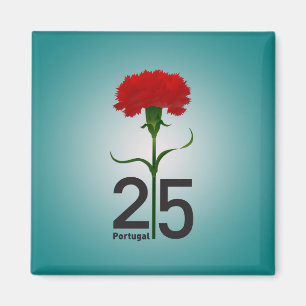 25. April, die Revolution der Nation, Portugal Magnet