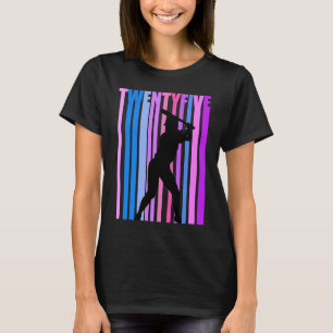 25. Baseball Geburtstags-Softball-Sportmädchen T-Shirt