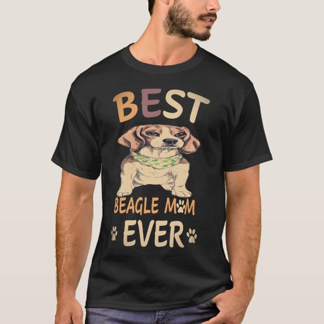 25 Beste Beagle-Mama überhaupt Beagle T-Shirt (Vorderseite)