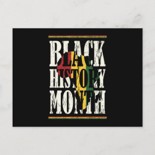 25 Black History Month African Pride Apparel Gesch Einladungspostkarte