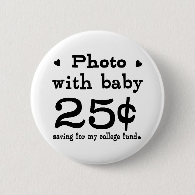 25 Cent Foto mit Baby Button (Vorderseite)
