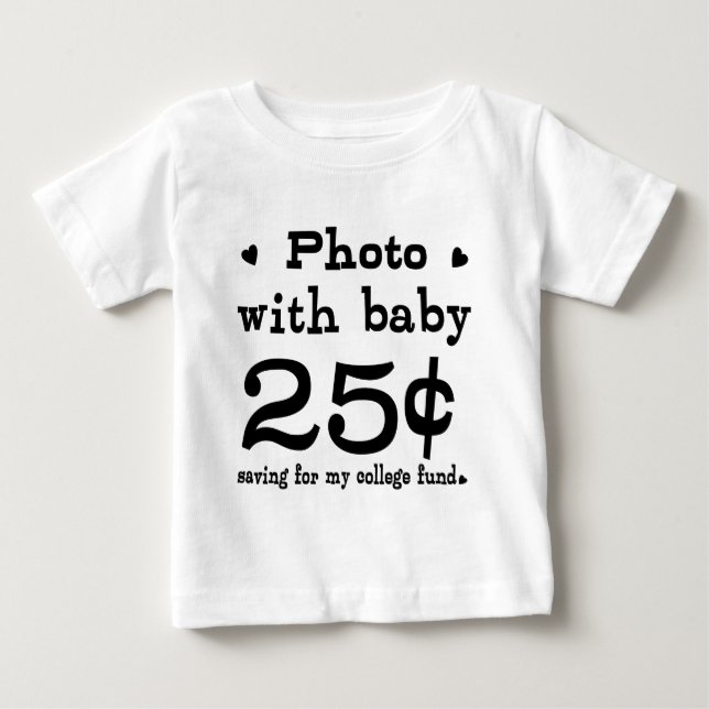 25 Cent Foto mit Baby T-shirt (Vorderseite)