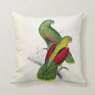 #25-Crimson-winged Parrakeetpaare Kissen