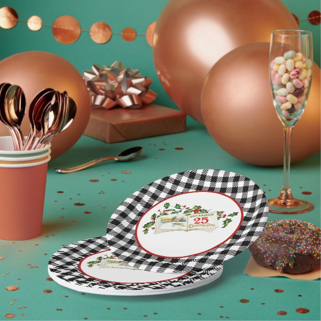 25. Dezember 207" Rundpapier-Platte Pappteller (Multi)