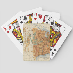 25 Dichte der Zunahme der Bevölkerung, US, Spielkarten