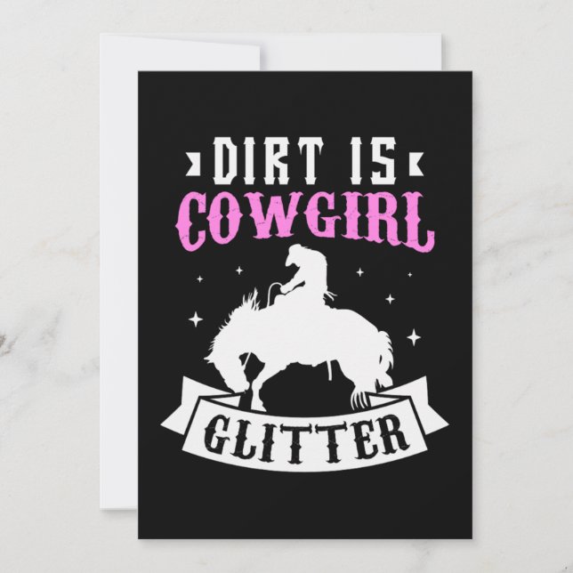 25.Dirt Is Cowgirl Glitter Save The Date (Vorderseite)