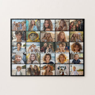 25-Foto-Collage - Benutzerdefinierter Text - Schwa Puzzle