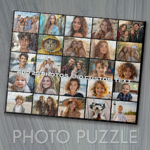 25-Foto-Collage - Benutzerdefinierter Text - Schwa Puzzle