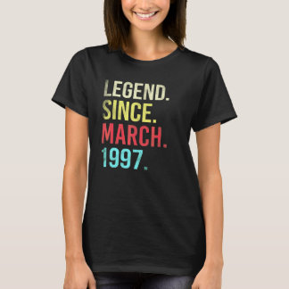 25. Geburtstag 25 Jahre alte Legende seit März 19 T-Shirt