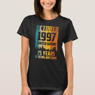 25. Geburtstag 25 Jahre Phantastisch seit Oktober T-Shirt