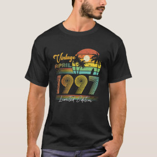 25. Geburtstag 25 Jahre Vintag im April 1999 T-Shirt