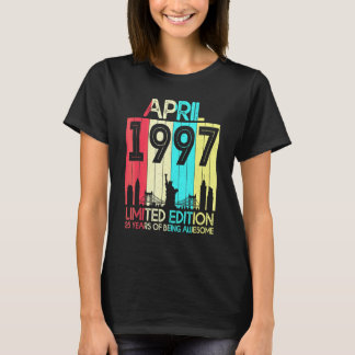 25. Geburtstag April 1997 25 Jahre alt T-Shirt