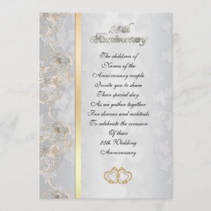 25. Geburtstag der Einladung der Eltern