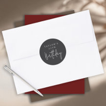 25. Geburtstag Einfach Minimalistischer Flachschwa