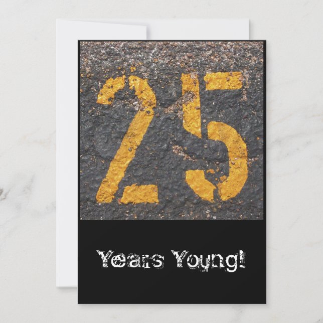 25. Geburtstag - Einladung (Vorderseite)