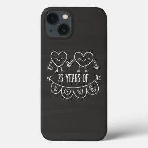 25. Geburtstag Geschenk Chalk Herzen Case-Mate iPhone Hülle